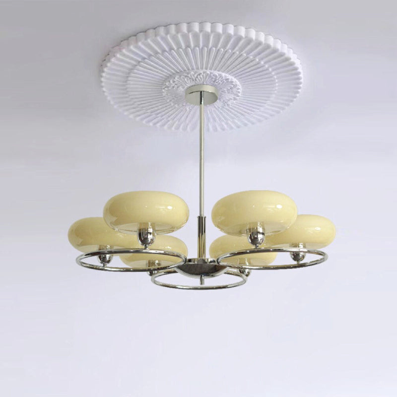 Vetiver Glass Chandelier - Elegant Handmade Crystal Ceiling Light Fixture for Dining Room, Living Room & Bedroom | Perfect for Modern Home Decor & Wedding Venue Lighting