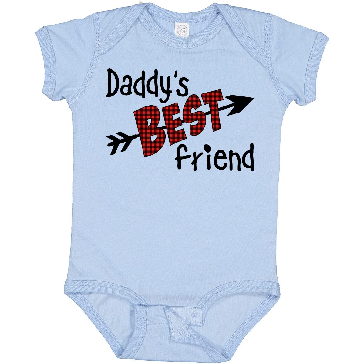 Dad's Best Friend Arrow & Plaid Design Baby Bodysuit - Soft Cotton Onesie for Newborns, Infants & Toddlers - Perfect for Family Gatherings & Photo Shoots