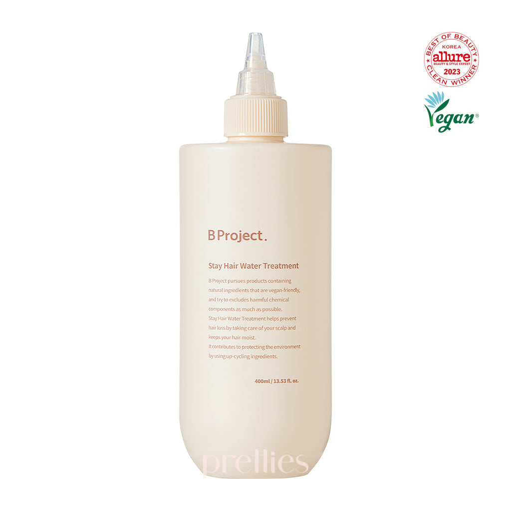 B Project Stay Hair Water Treatment 400ml - Hydrating Hair Serum for Frizz Control & Shine - Perfect for Daily Styling & Heat Protection