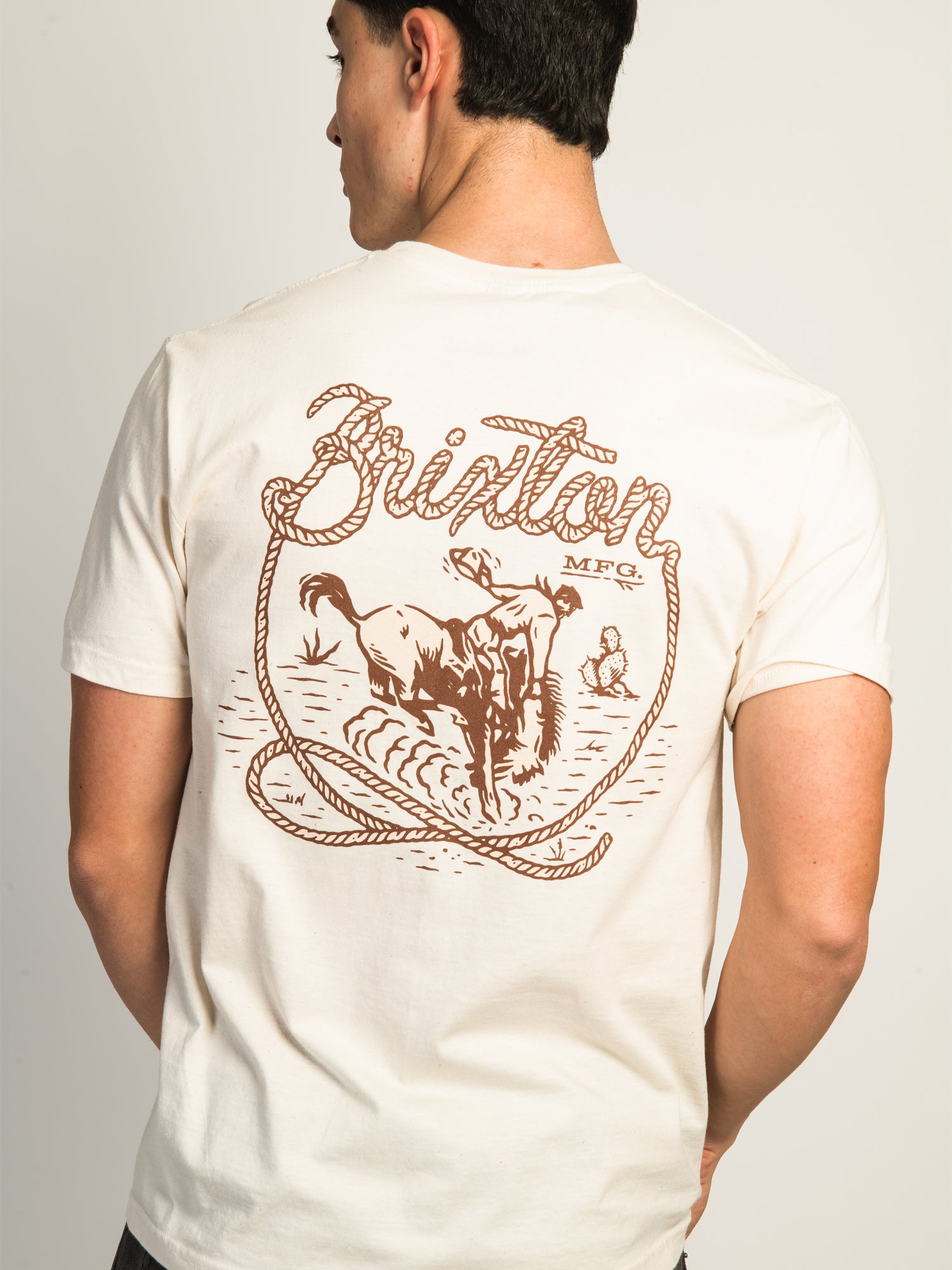 Brixton Omaha T-Shirt for Men - Comfortable Cotton Tee for Casual Wear, Street Style & Everyday Outfits