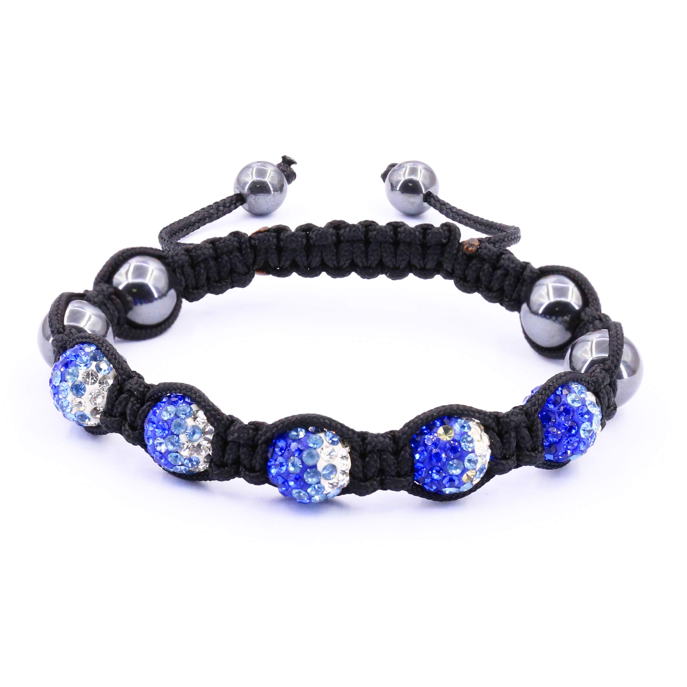 Charmandjoy Hand Braided Magnetic Hematite & Mud Crystal Bead Bracelet for Women - Energy Healing, Stress Relief & Spiritual Balance - Perfect Gift for Her, Birthday, Anniversary & Meditation Accessory