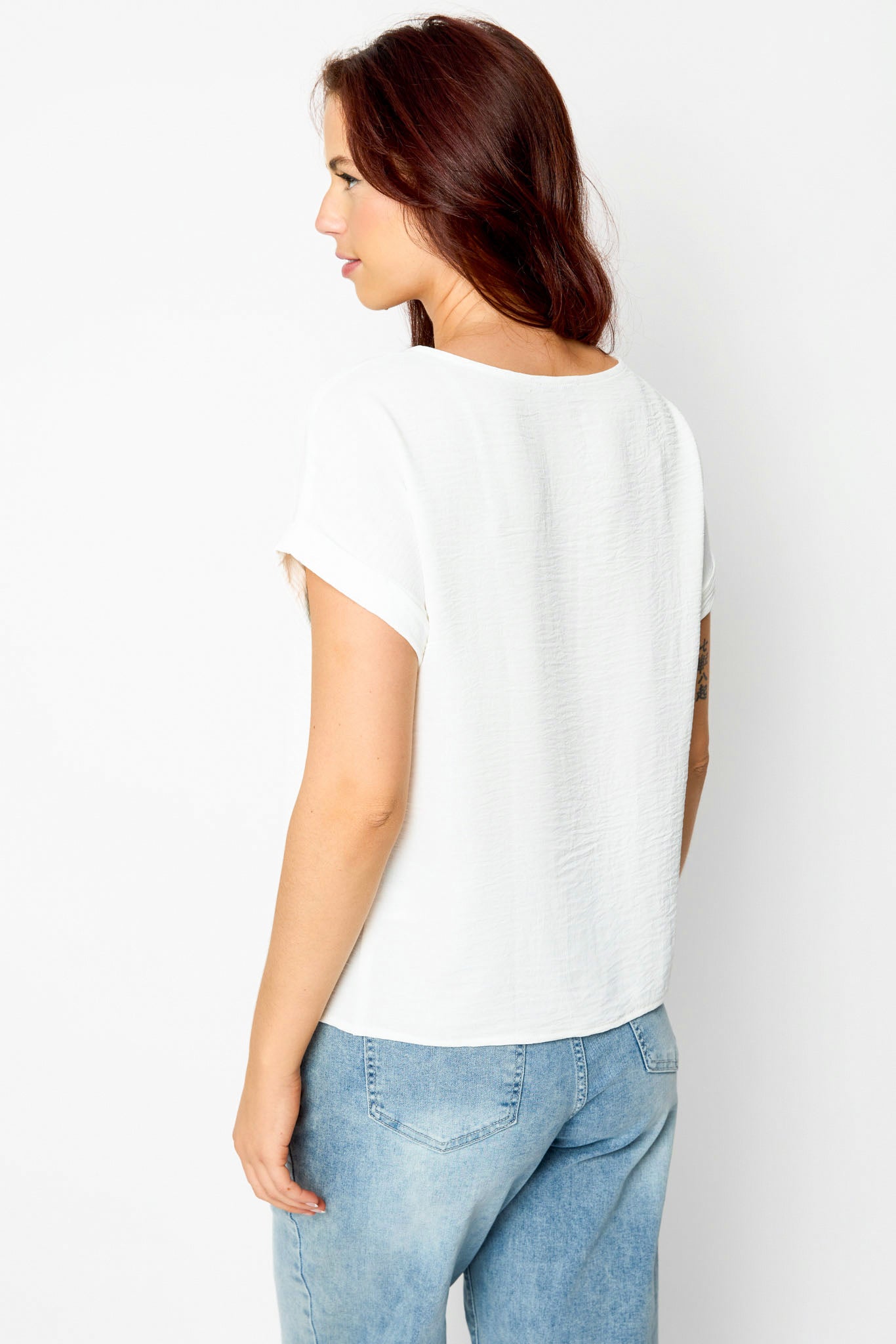 Breathable Airflow Short Sleeve Blouse for Women - Lightweight Summer Top for Office & Casual Wear