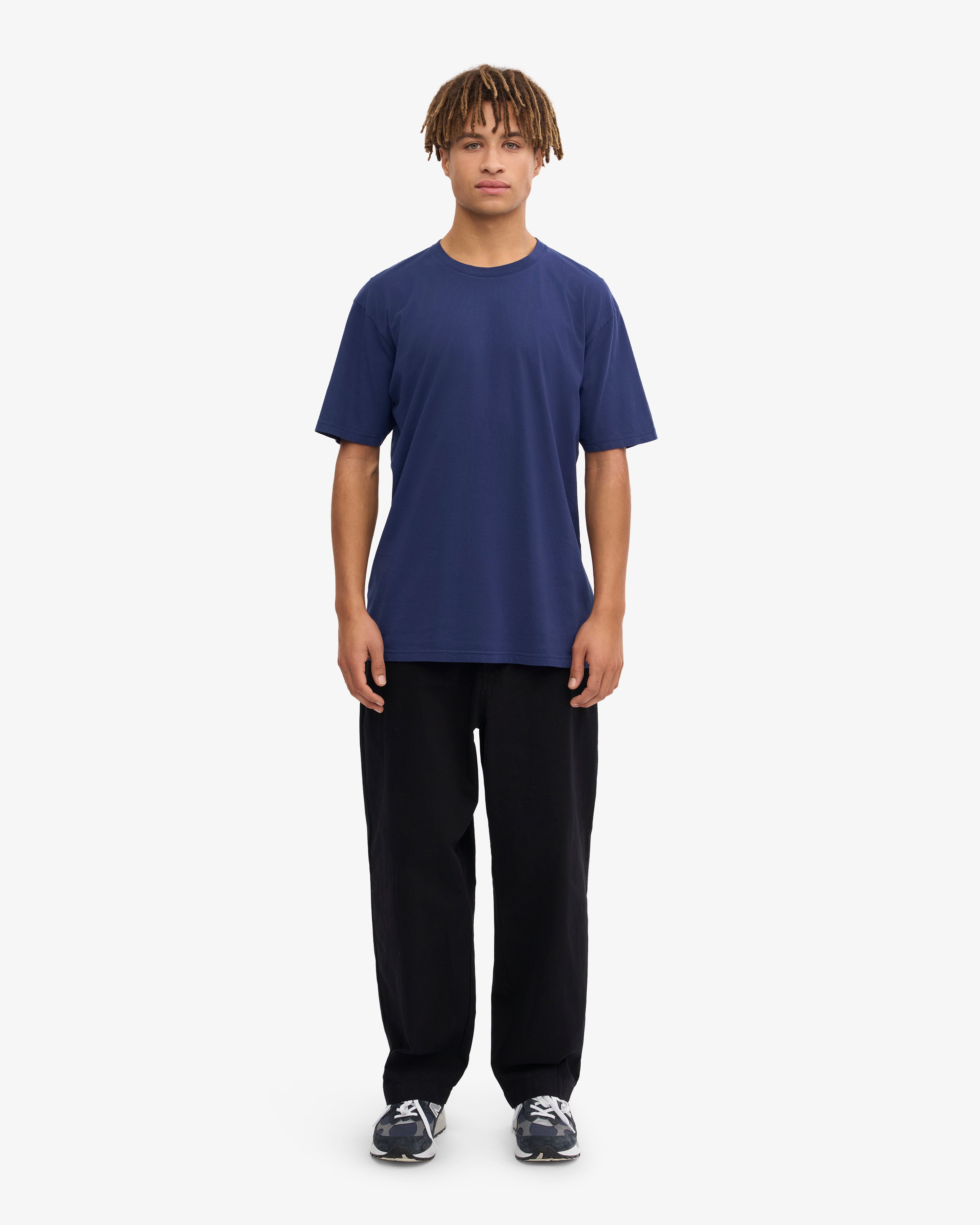 Classic Organic Cotton T-Shirt for Men & Women - Soft & Comfortable Marine Blue Tee - Perfect for Casual Wear, Gym, and Everyday Outfits