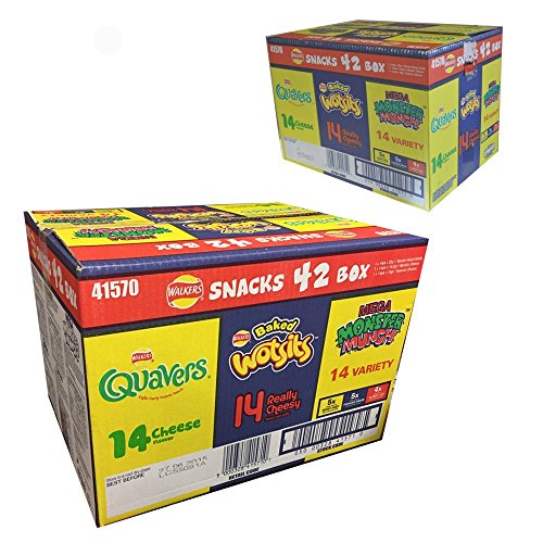Walkers Snacks Variety Pack - 42 Count Box | Assorted Flavors Crisps & Chips | Perfect for Parties, Office Snacks & On-the-Go Munching