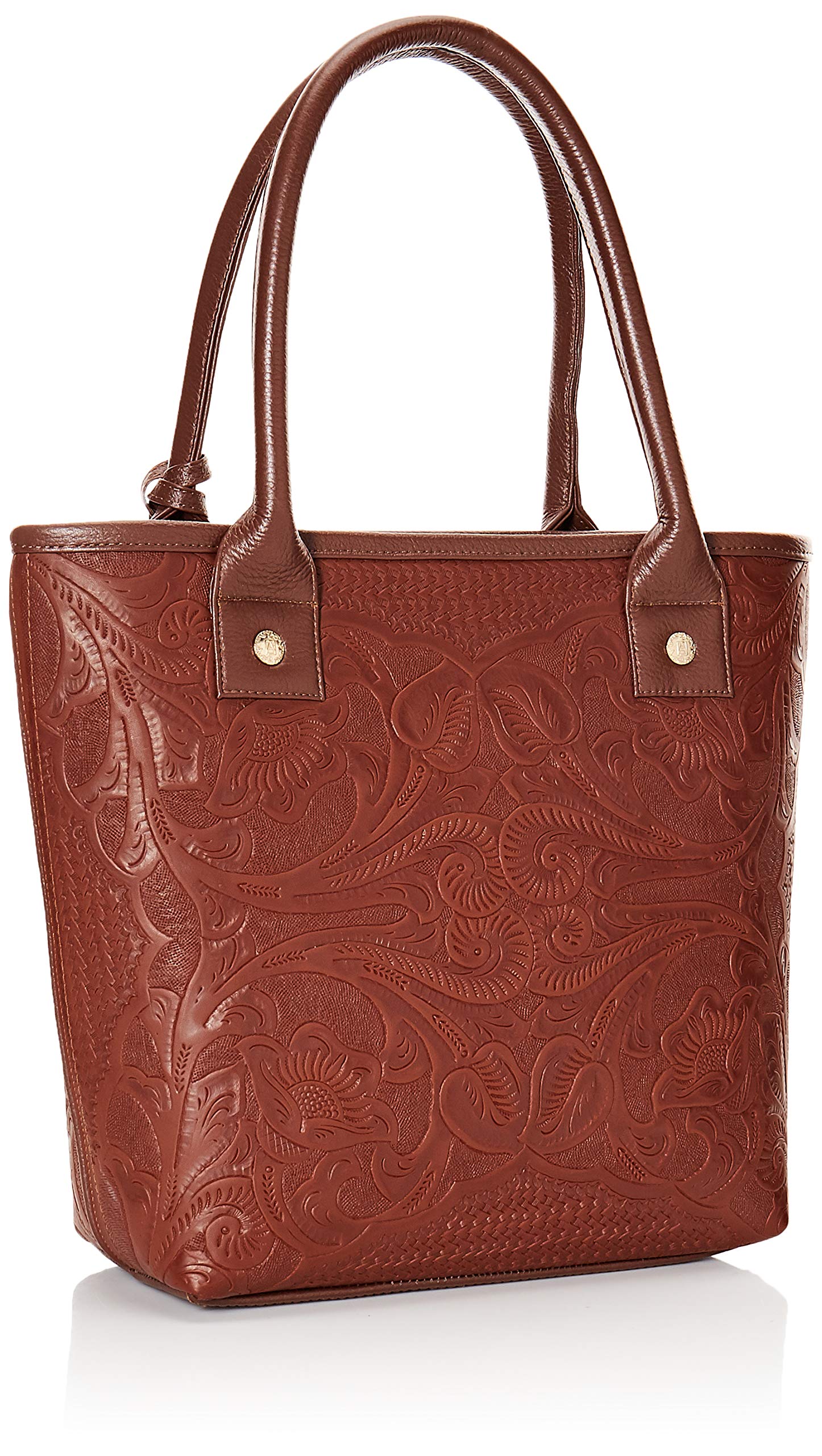 Handmade Leather Tote Bag for Women - Engraved Soraya Model - Stylish & Durable Shoulder Bag for Work, Travel & Everyday Use