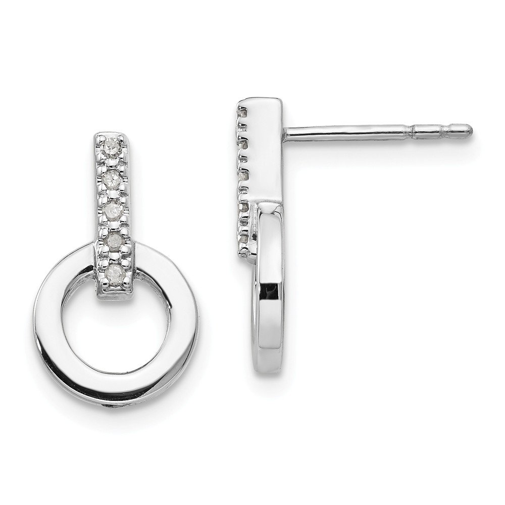 0.05ct SS White Ice Diamond Stud Earrings for Women - Elegant & Timeless Jewelry for Weddings, Parties & Everyday Wear