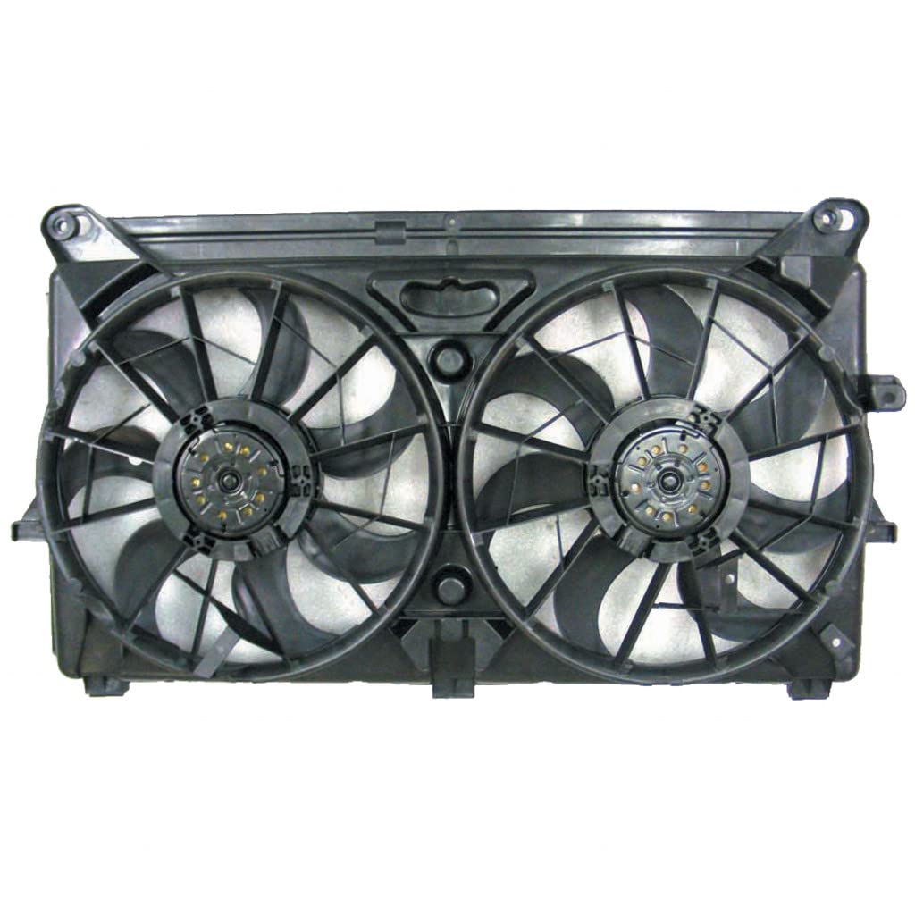 Chevy Tahoe AC Radiator Fan Assembly 2005-2006 - Electrical Cooling Fan Replacement for GM3115212 | Compatible with Models (R/L: 89023368) + B (R:89023366/L:89024933) + S:8 | Perfect for Summer Cooling & Off-Road Adventures