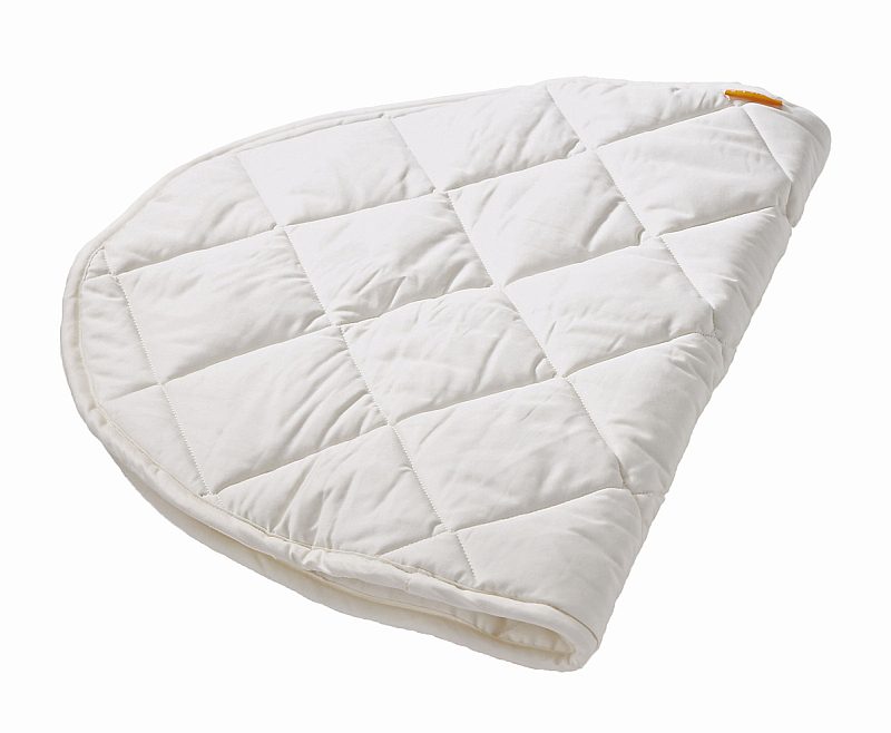 LEANDER Organic Baby Mattress Topper & Protector - Hypoallergenic, Waterproof, Breathable - Snow White - Perfect for Cribs, Toddler Beds & Daycare Use