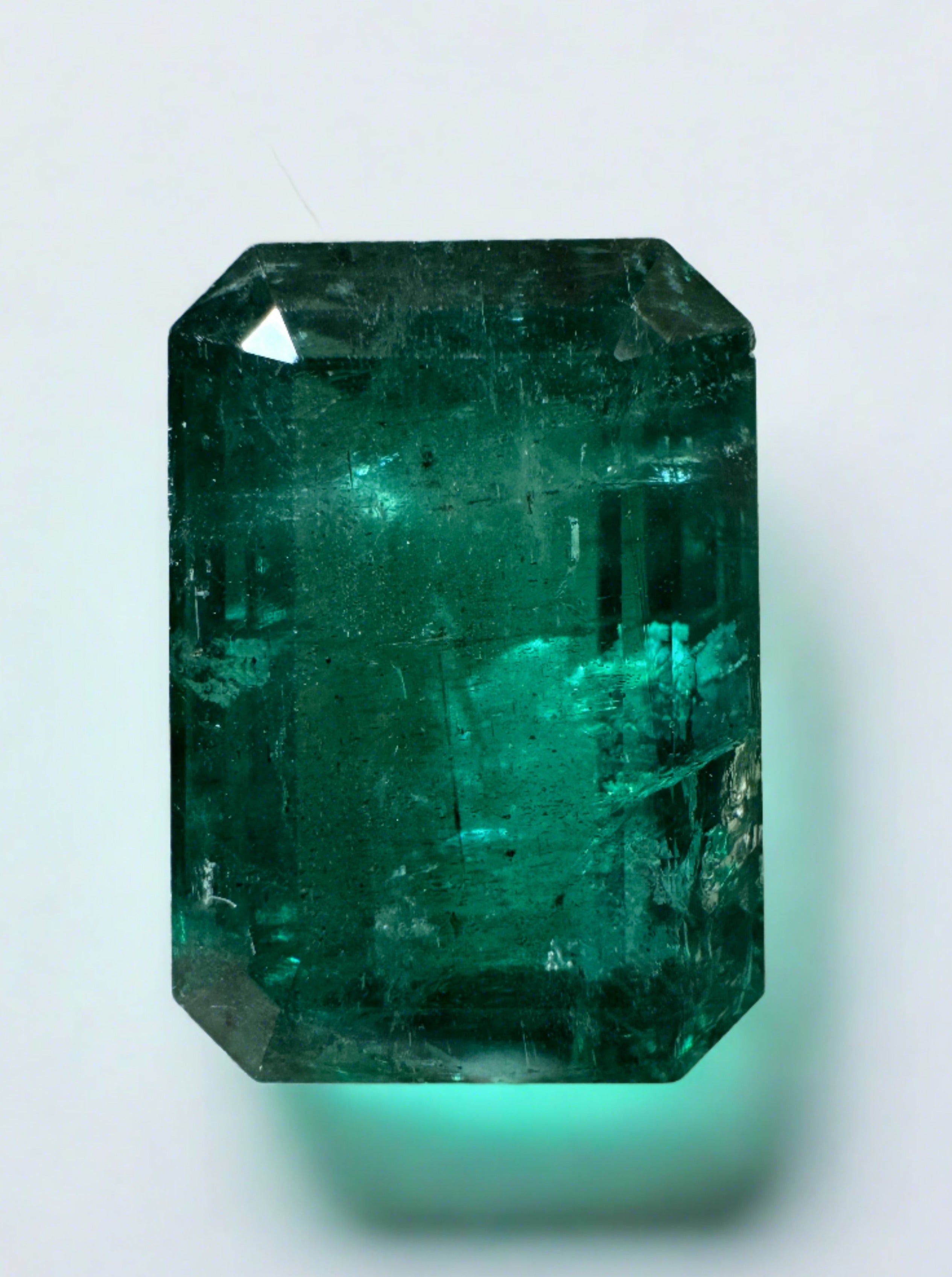 10.99 Carat Natural Zambian Emerald - 15x11mm Elongated Deep Green Loose Gemstone for Jewelry Making & Engagement Rings