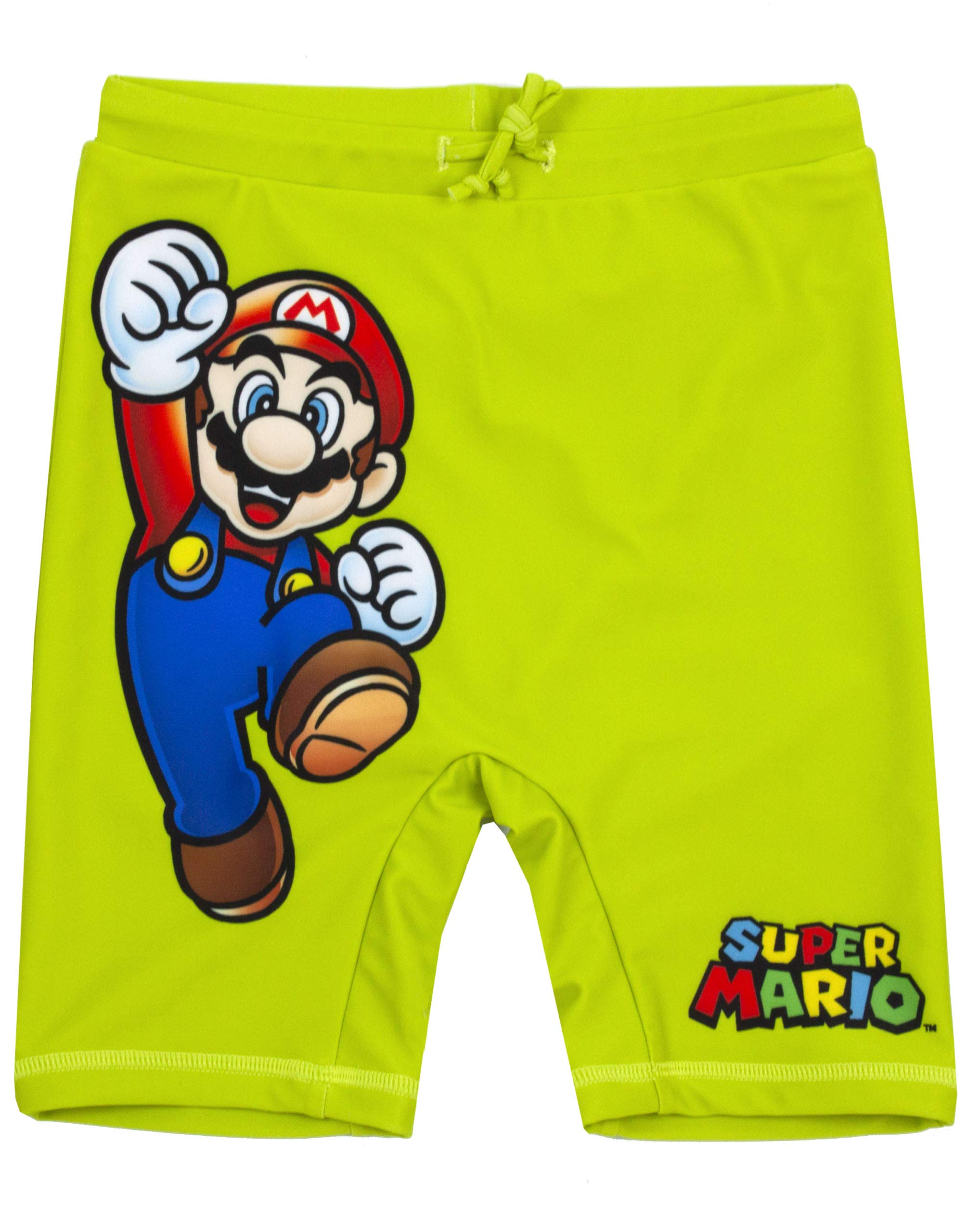 Super Mario Boys Swimwear Set - UPF 50+ Sun Protection Rash Guard Top & Swim Shorts - Perfect for Pool, Beach & Summer Water Activities