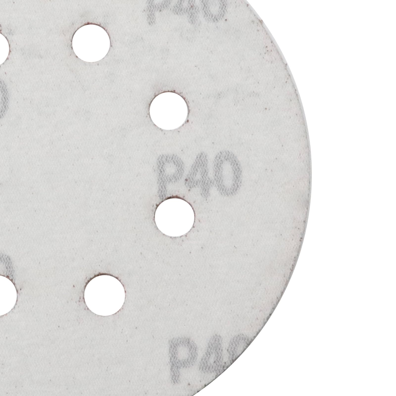 50-Pack 5-Inch 40 Grit Sanding Discs - 122mm 8-Hole Hook & Loop Sandpaper for Angle Grinder & Random Orbit Sanders - Durable Abrasive Polishing Pads for Wood, Metal & Auto Body Work
