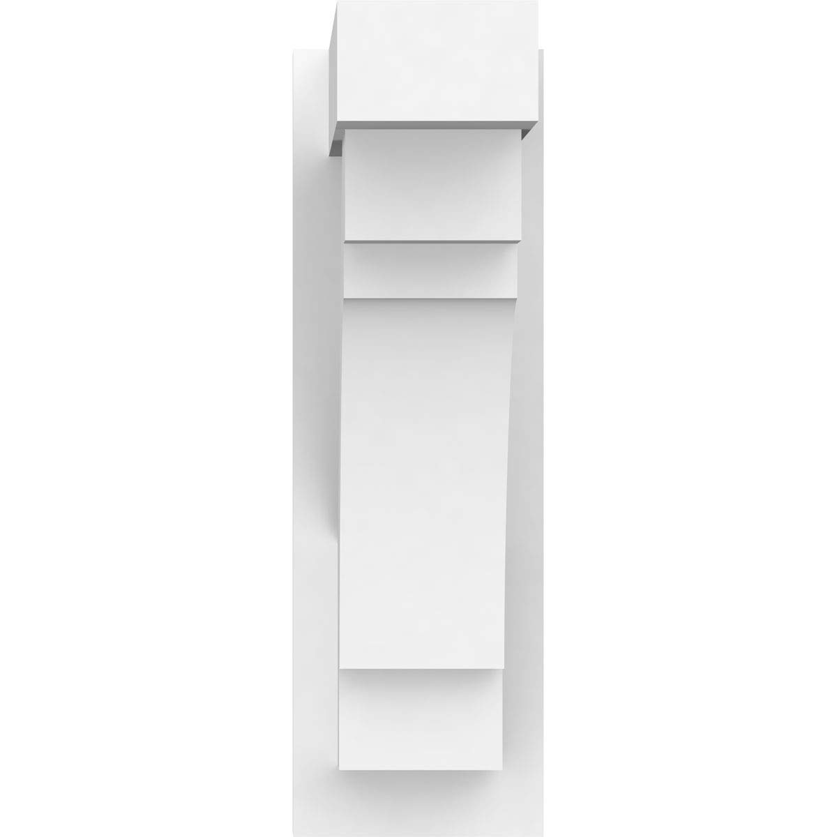 Ekena Millwork OUTP07X16X22MRC05 Merced Architectural Grade PVC Outlooker with Block Ends - 7