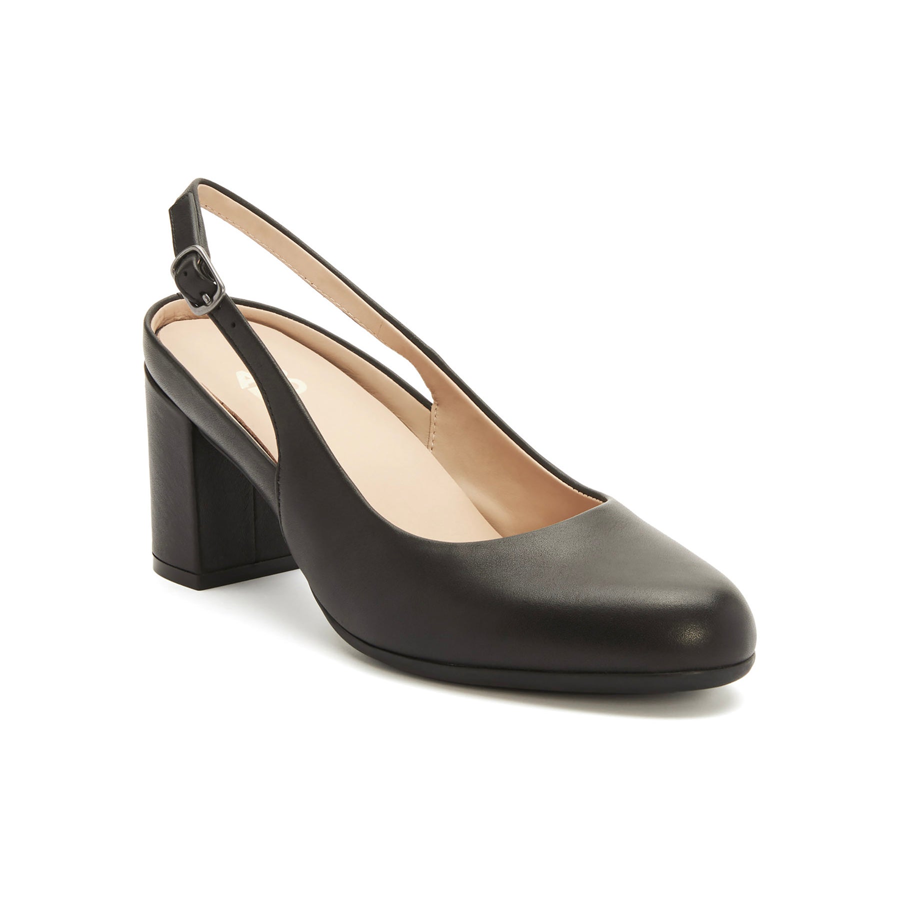 Abeo Tempo Slingback Black Women's Comfortable Heels for Work, Party & Evening Wear | Stylish & Supportive Dress Shoes