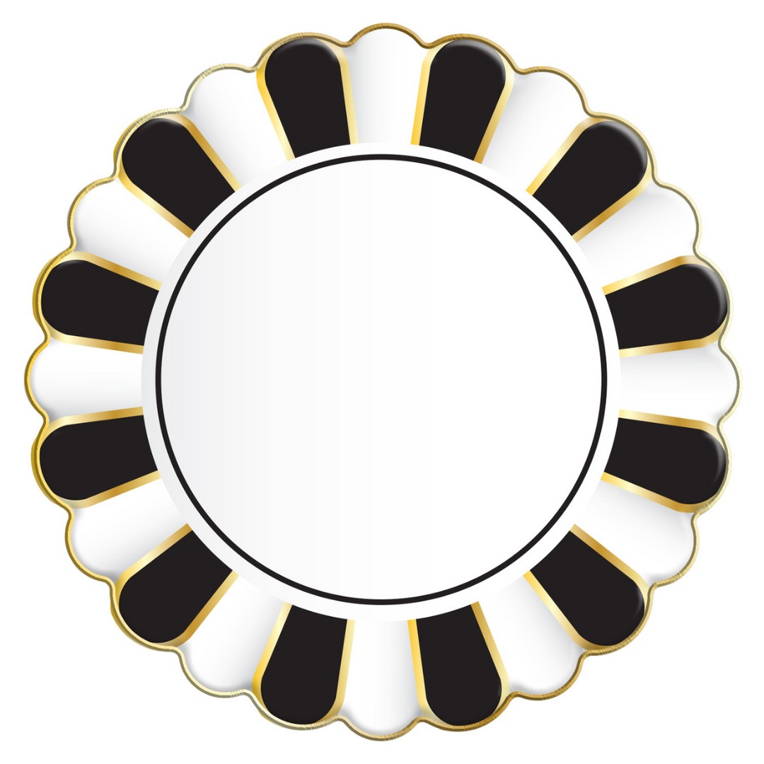 Eco-Friendly Cordoba Floral Paper Plates for Parties, Weddings & Events - 50 Pack Disposable Decorative Plates for Dining & Celebrations