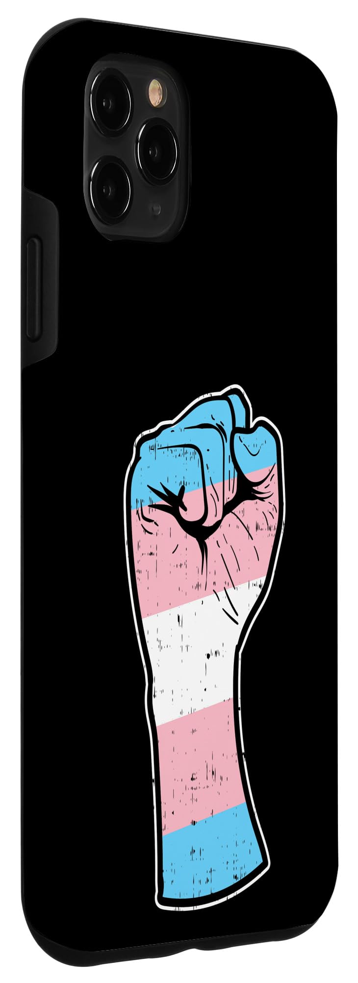 iPhone 11 Pro Max Case - LGBT Pride Transgender Rights Raised Fist Design - Perfect Gift for LGBTQ+ Community, Trans Allies & Equality Supporters (Great for Pride Month, Coming Out Day & LGBTQ Events)
