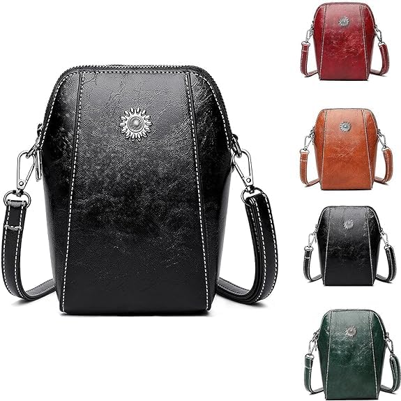 Happywind Retro Crossbody Messenger Bag for Women - All-Match Vertical Cellphone Pouch - Perfect for Travel, Shopping & Daily Use