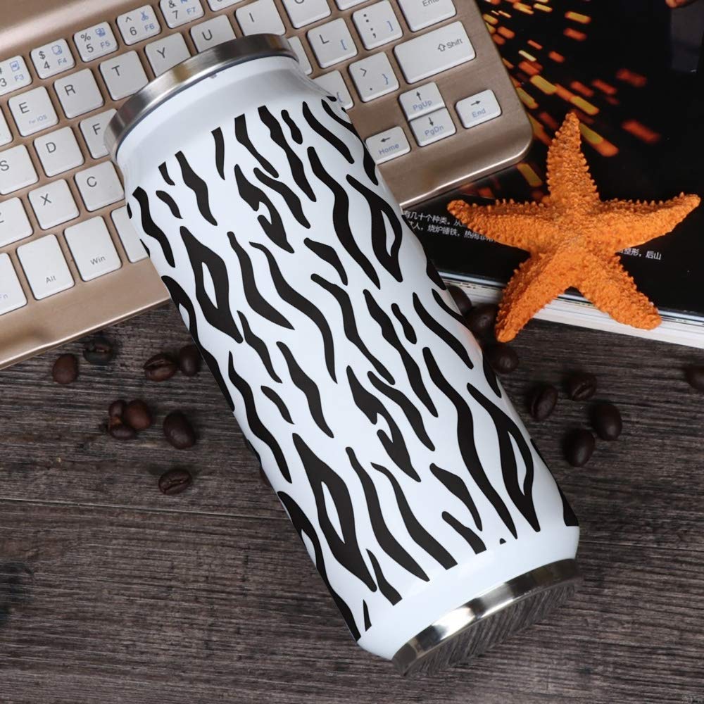 10oz Stainless Steel Tumbler with Lid & Straw - Double Wall Vacuum Insulated Travel Mug, BPA-Free Skin Texture Water Bottle for Hot & Cold Drinks - Perfect for Coffee, Tea, Juice - Ideal for Office, Gym, Hiking, Camping and Daily Use