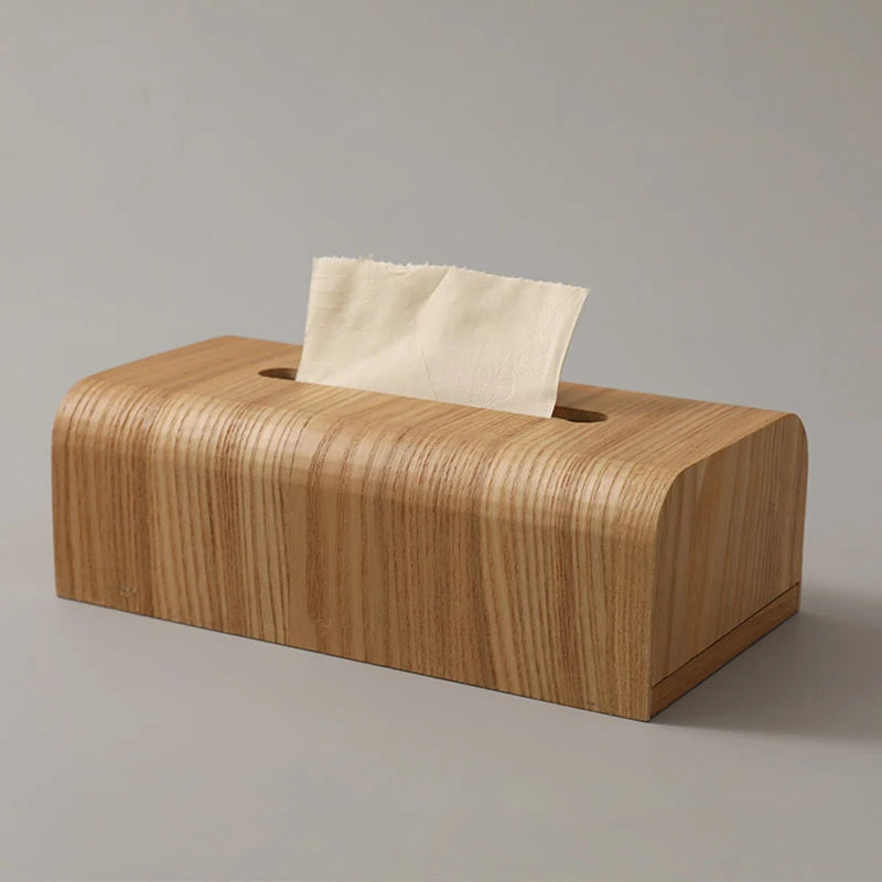 Premium Walnut Wood Tissue Box Holder - Handcrafted Solid Wood Home Decor for Living Room, Bedroom & Bathroom - Elegant & Functional Tissue Paper Dispenser for Home & Office Use