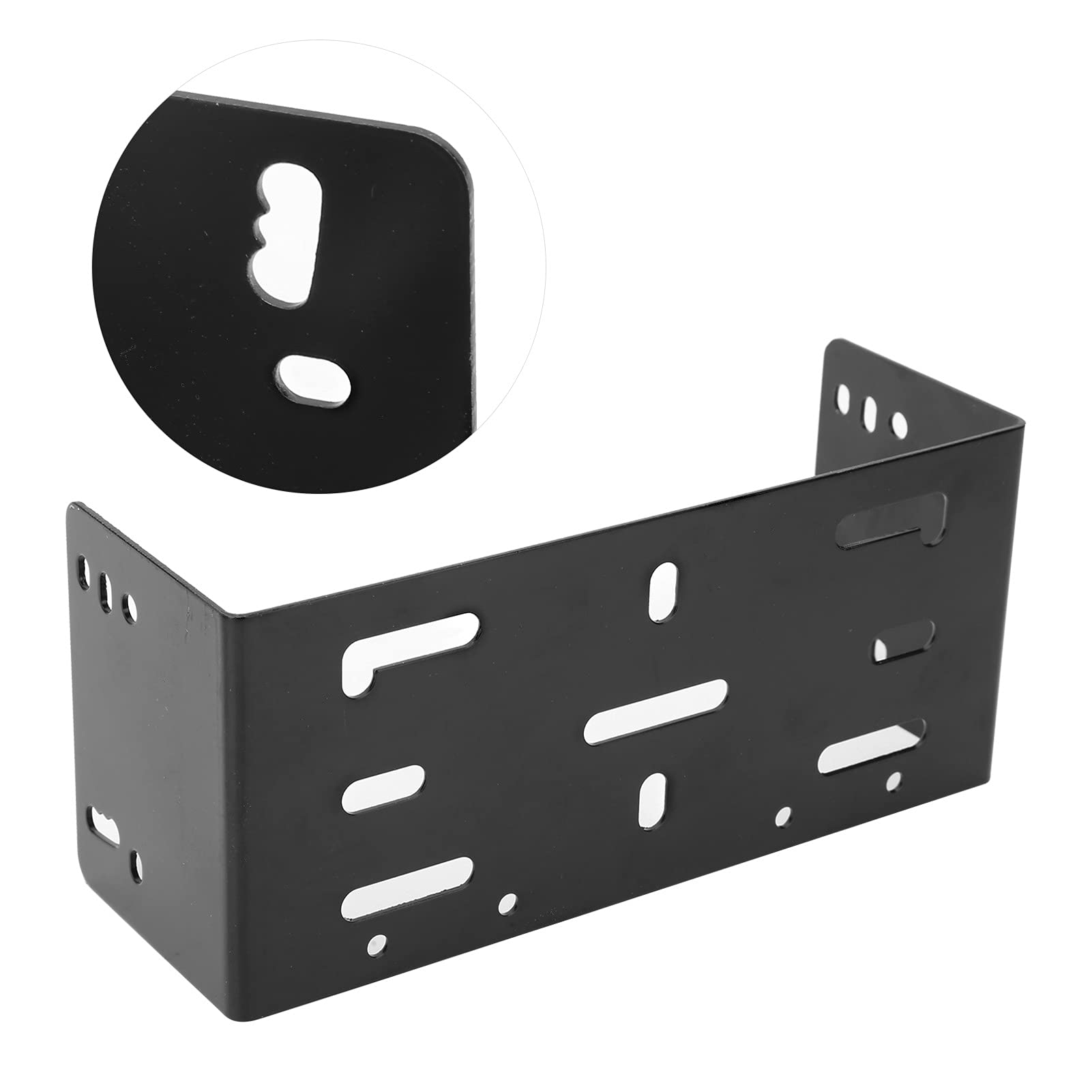 Kenwood TK715 TK760 TK762 TK805 TK809 TK815 TK860 TK862 TK880 TK940 Metal Radio Bracket with Mounting Screws - Heavy Duty Two Way Radio Mount for Truck, Car & Emergency Vehicles