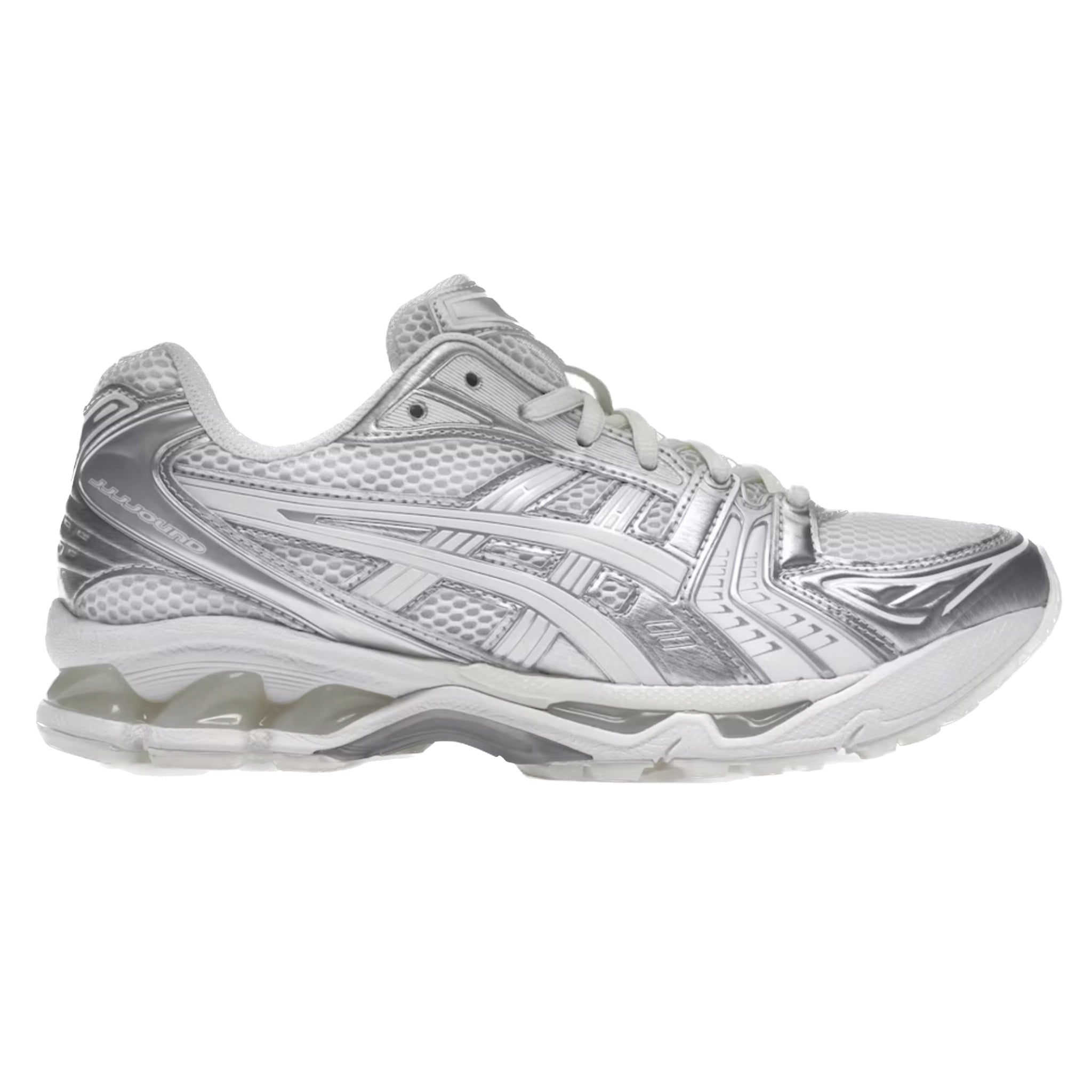 ASICS Gel-Kayano 14 Running Shoes - JJJJound Silver White Retro Sneakers for Men & Women | Comfortable Cushioned Athletic Shoes for Jogging, Gym Workouts & Casual Streetwear