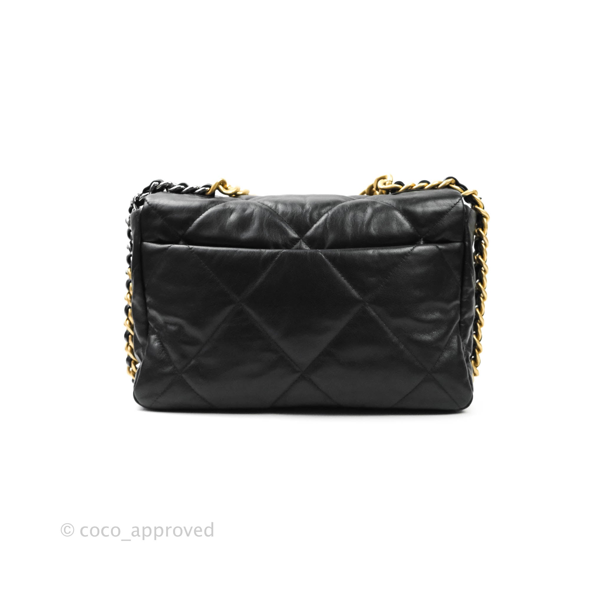 Chanel 19 Medium Flap Bag Black Mixed Hardware - Luxury Designer Handbag for Women, Perfect for Work, Travel & Evening Events