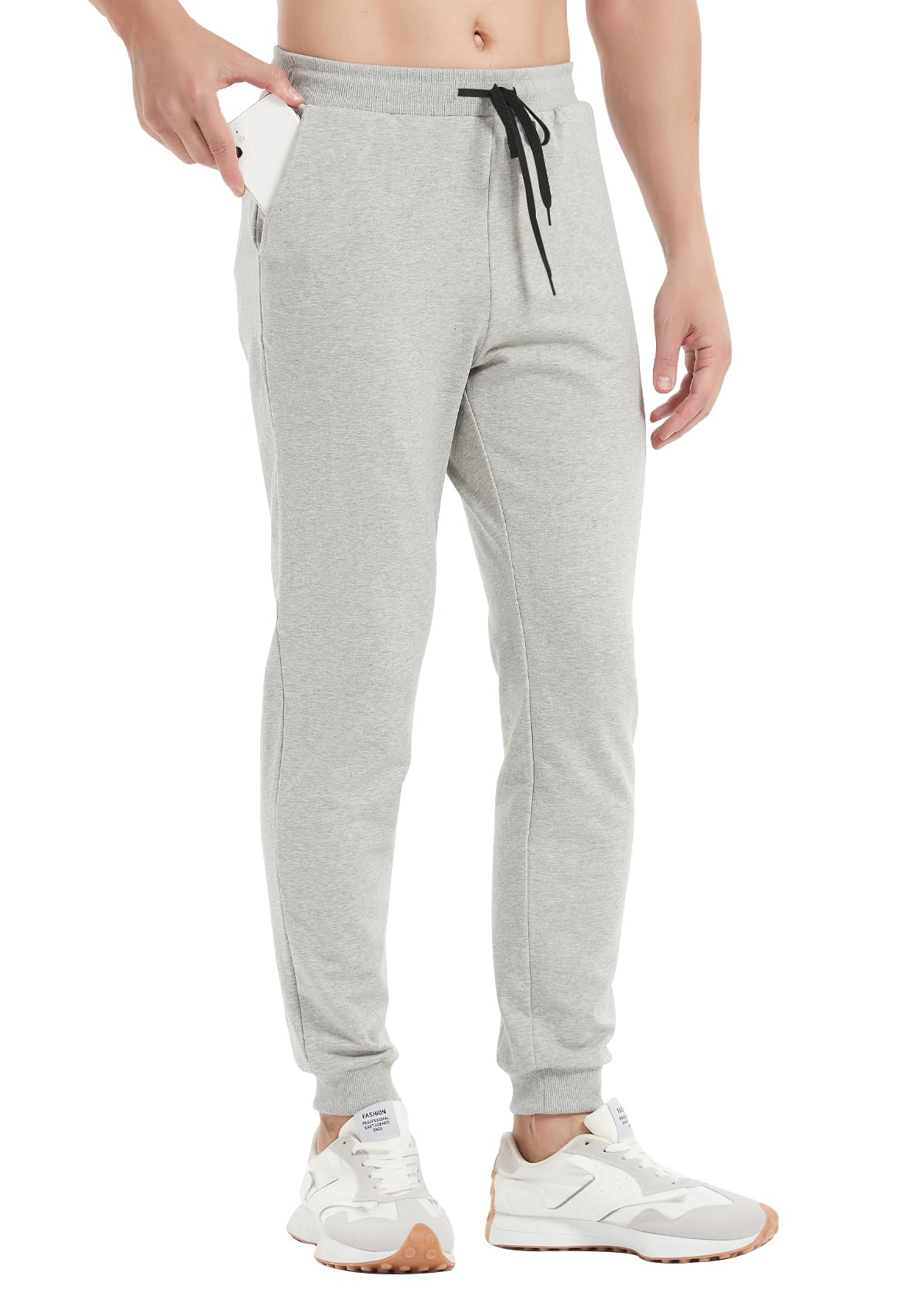 32/34/36/38/40 Long Inseam Men's Tall Sweatpants - Slim Fit Joggers for Workout & Running | Comfortable Athletic Pants for Tall Men | Gym, Lounge & Casual Wear