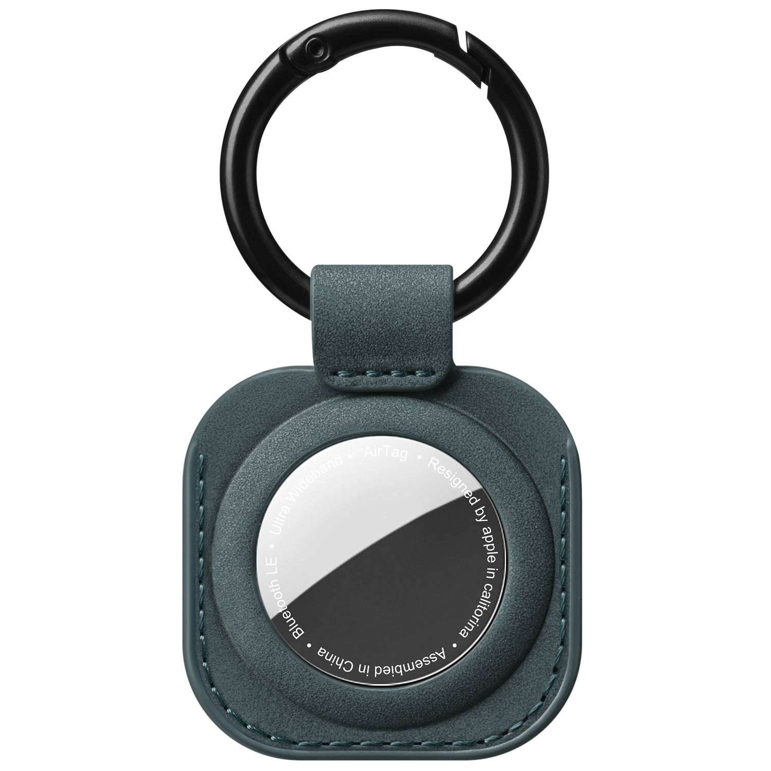 Durable Leather Keychain Case for Apple AirTag - Slim Protective Cover with Secure Hook for Keys, Luggage & Backpacks | Travel & Everyday Use