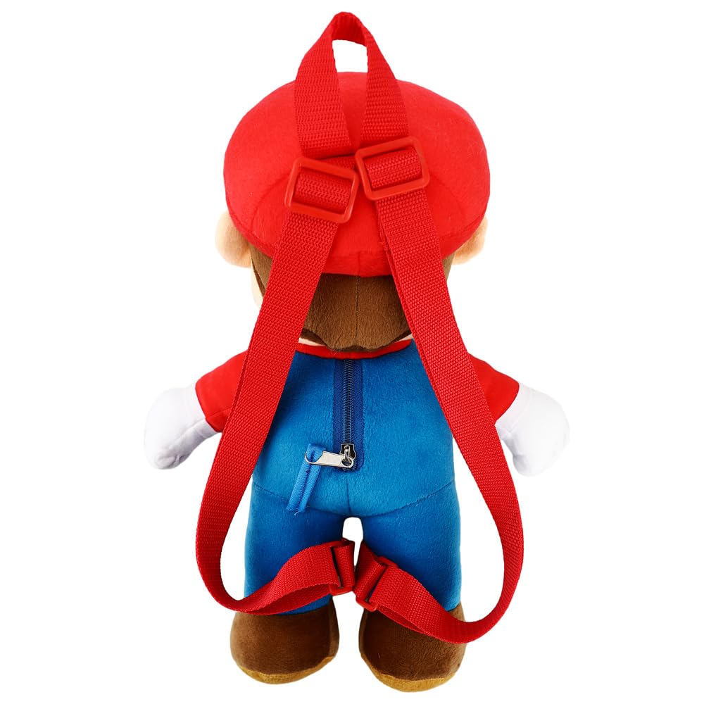 Super Mario Plush Backpack - Official Nintendo Licensed Collectible for Kids & Adults | Perfect for Cosplay, Gaming Events & School Supplies