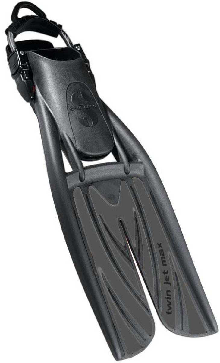 Scubapro Twin Jet Max Open Heel Split Fins - Premium Scuba Diving Fins for Comfort & Speed - Ideal for Recreational Diving, Snorkeling & Underwater Photography
