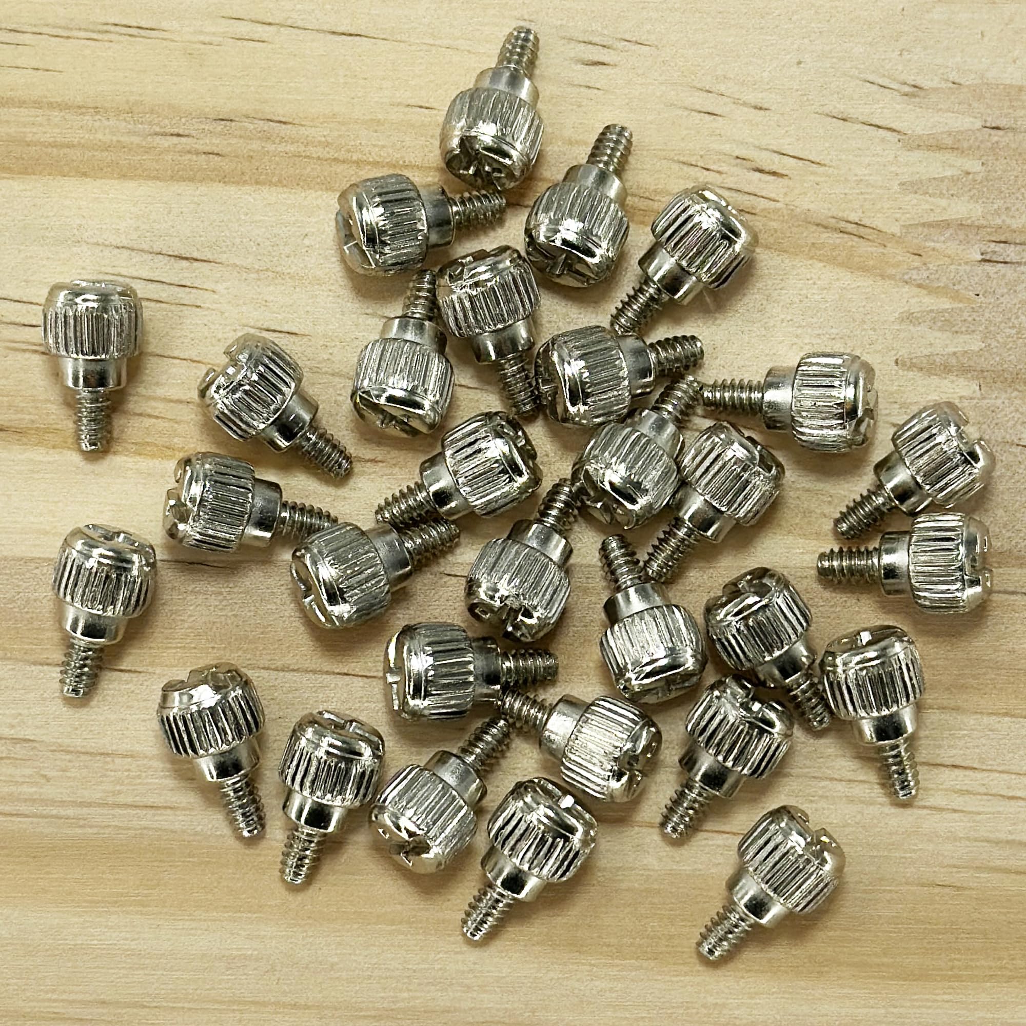 30 PCS Silver PC Case Screws - Computer Case Thumbscrews for Fastening | Compatible with ATX, Micro-ATX & Mini-ITX Cases | Easy Installation for PC Builds & Upgrades