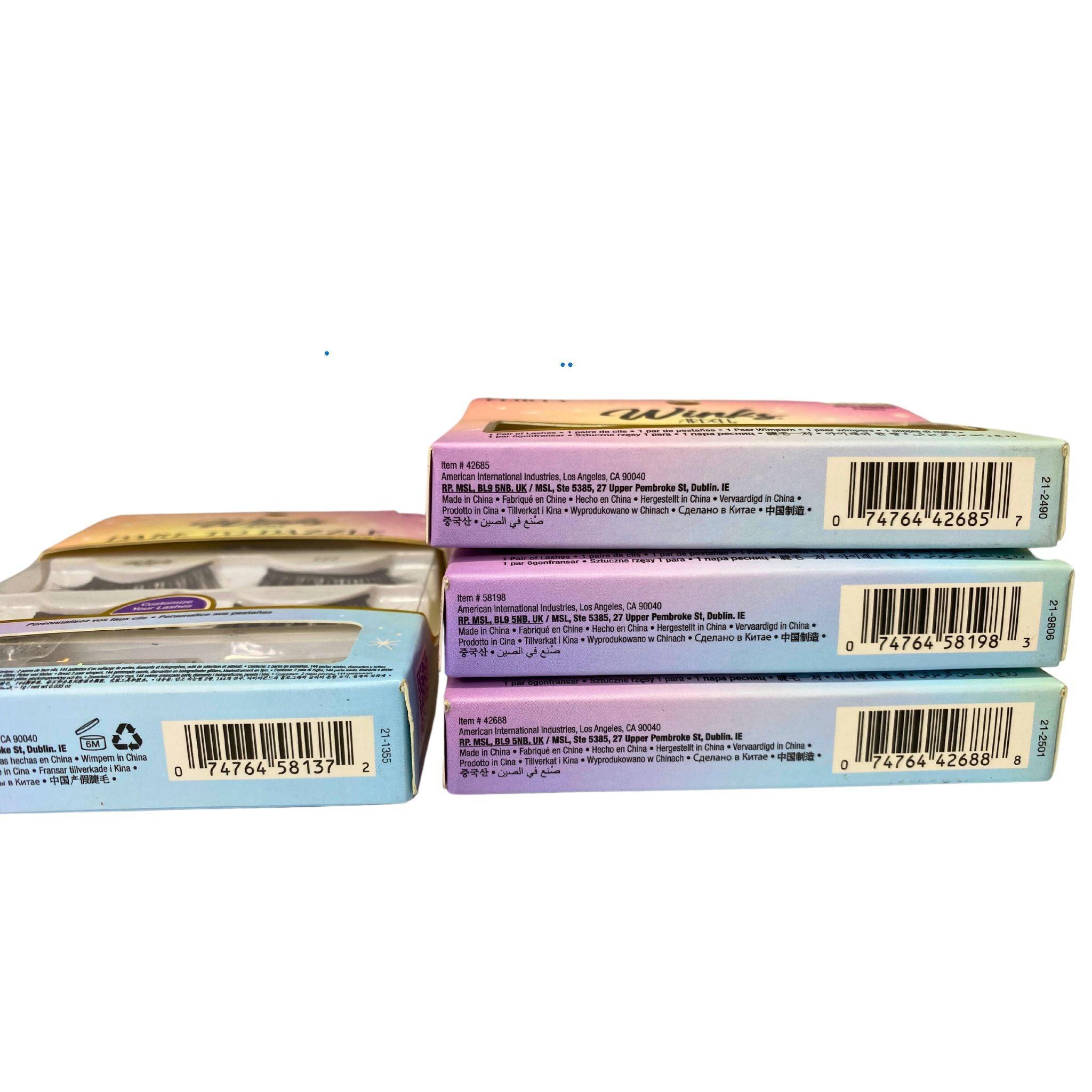 Ardell Winks Mix Assorted False Eyelashes - 30 Pcs Multipack for Natural & Dramatic Looks - Perfect for Parties, Weddings & Special Occasions