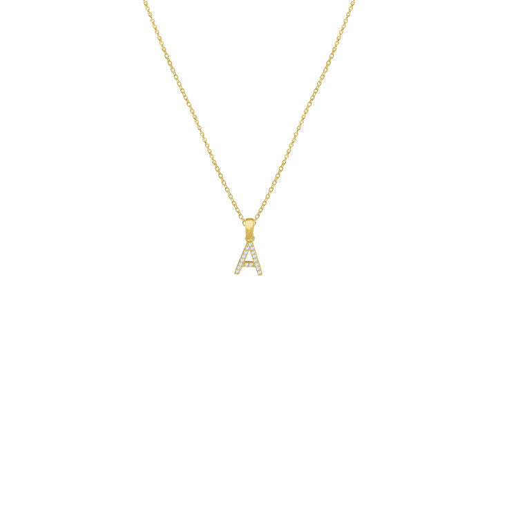 Personalized Crystal Initial Pendant Necklace - Custom Name Letter Jewelry for Women & Girls - Perfect Gift for Birthday, Anniversary & Valentine's Day - Elegant Everyday Wear & Special Occasions