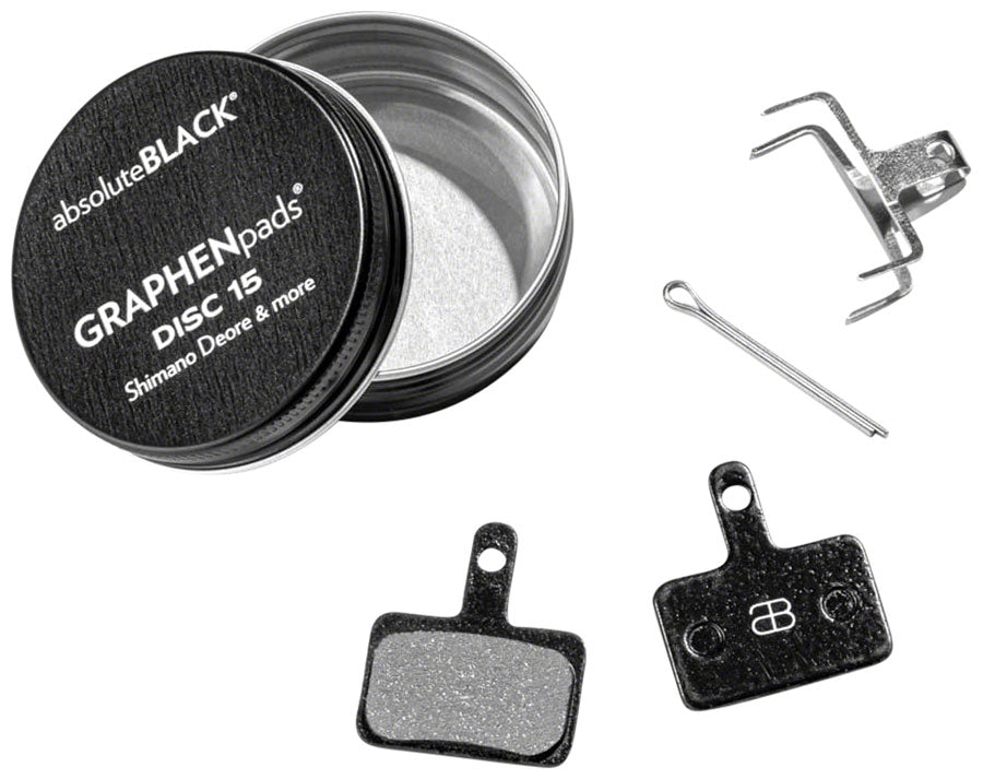 absoluteBLACK GRAPHENpads Disc Brake Pads for Shimano Deore - High-Performance Brake Pads for Mountain Bikes, Road Bikes & E-Bikes | Perfect for Off-Road Trails, Commuting & Downhill Riding