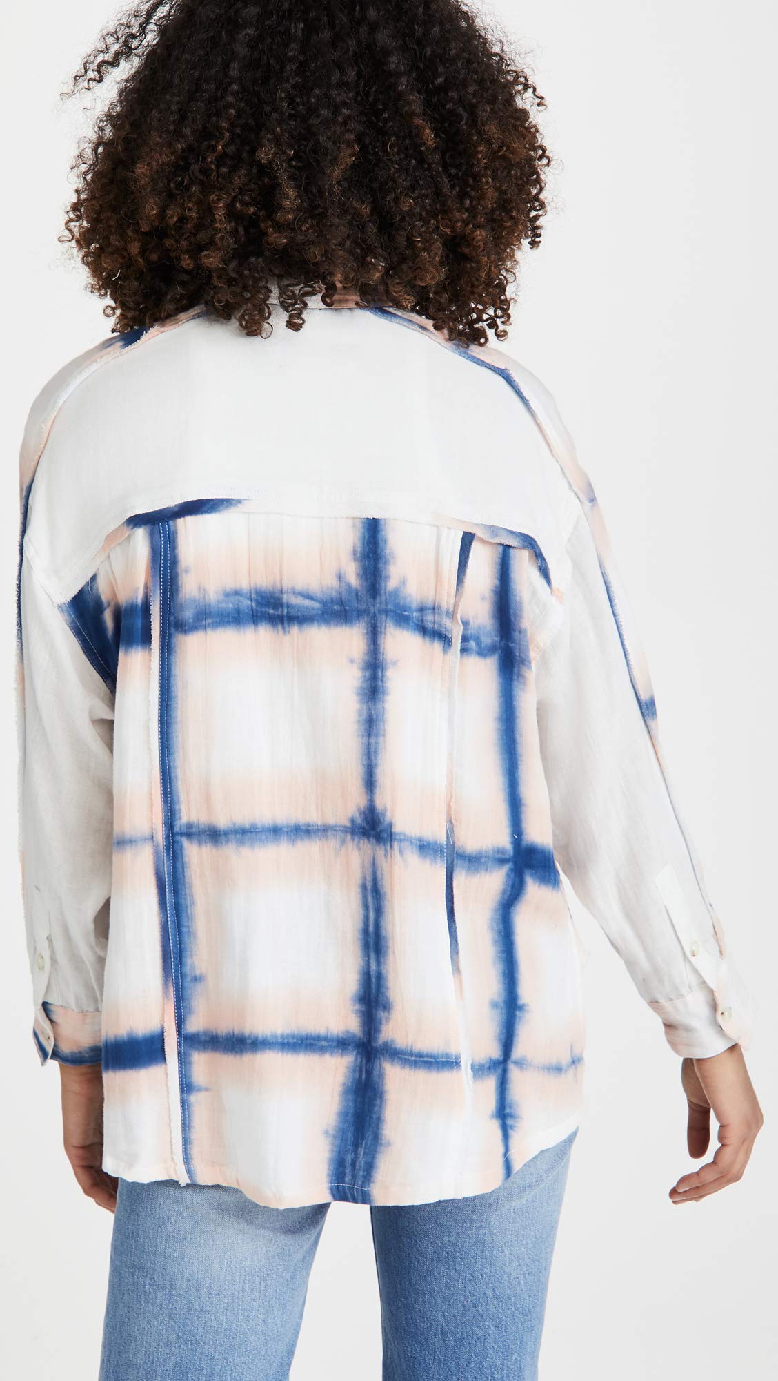 Free People WTF Washed Away Plaid Shirt - Vintage Inspired Flannel Button Down for Women | Perfect for Casual Outfits, Layering & Fall Fashion