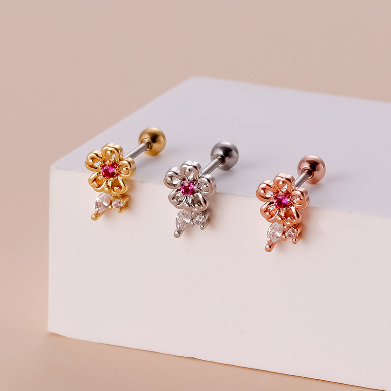 20G Cartilage Tiny Stud Earrings - Star & Bat Design Hypoallergenic Piercing Jewelry for Women | Perfect for Daily Wear, Parties & Gifts