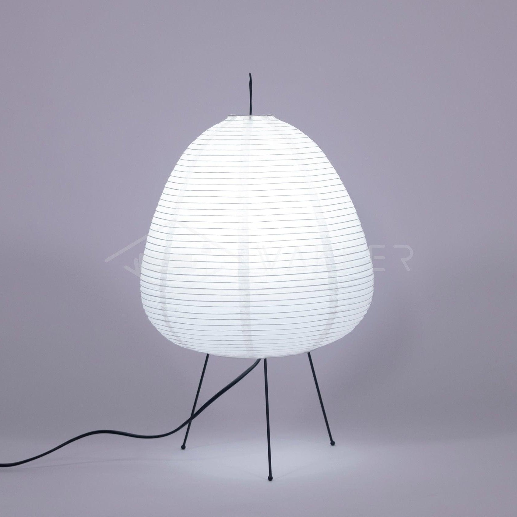 Akari Paper Table Lamp - Handmade Japanese Shoji Style Lighting for Bedroom, Living Room & Office - Warm Ambient Light for Relaxation & Decor