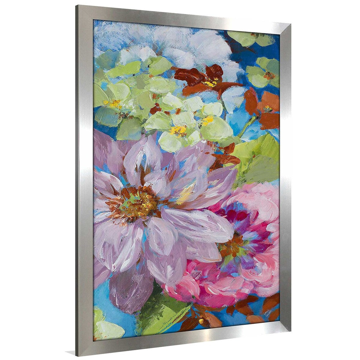 Abundant Garden II Vertical Wall Art Print on Acrylic - Modern Home Decor for Living Room, Bedroom & Office