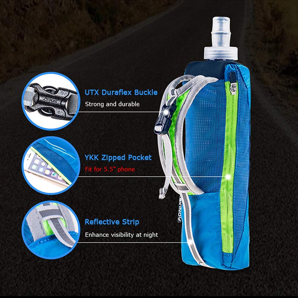 Aonijie 500ml Running Water Bottle with Hand Strap - Hydration Pack for Jogging & Hiking