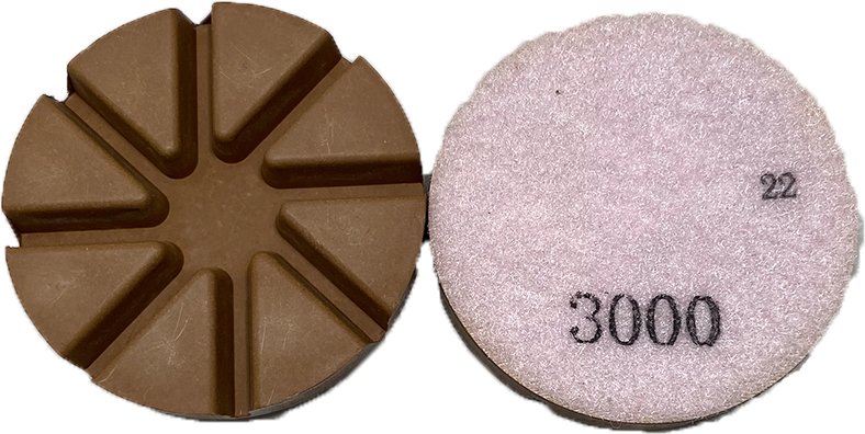 3 Inch Diamond Polishing Pads 22 Series - Wet/Dry Use for Granite, Marble, Concrete - Professional Grade for Countertops, Floors & Stone Restoration