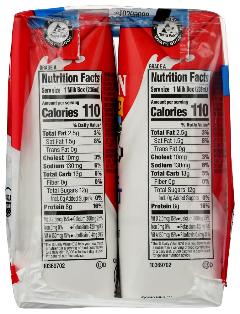 Horizon Organic 1% Lowfat Milk - 8 Fl Oz (Pack of 9) | Healthy Dairy Drink for Breakfast, Smoothies & Baking | USDA Organic, Lactose Free