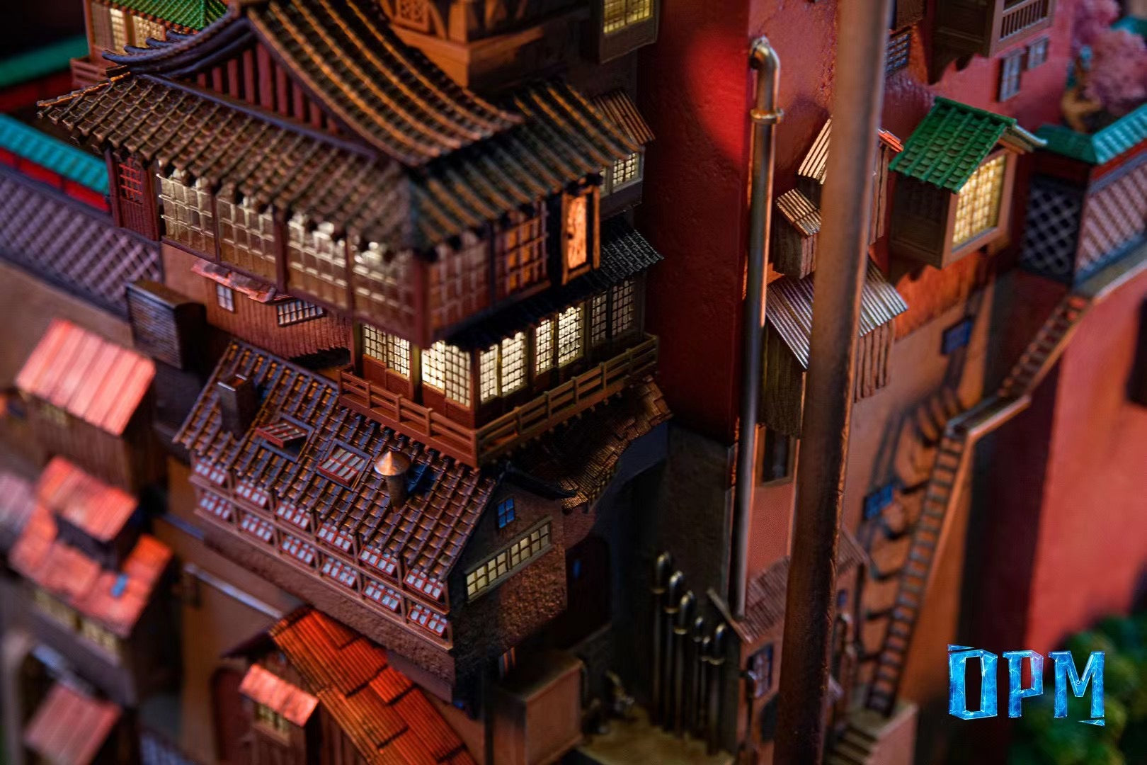 OPM Studio Spirited Away Bathhouse 2.0 Replica | Studio Ghibli Inspired Japanese Anime Decor | Perfect for Anime Fans & Home Decoration