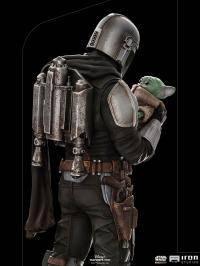 Iron Studios The Mandalorian & Grogu BDS Art Scale 1/10 Statue - Premium Collectible Figure for Star Wars Fans, Home Display & Gift Idea