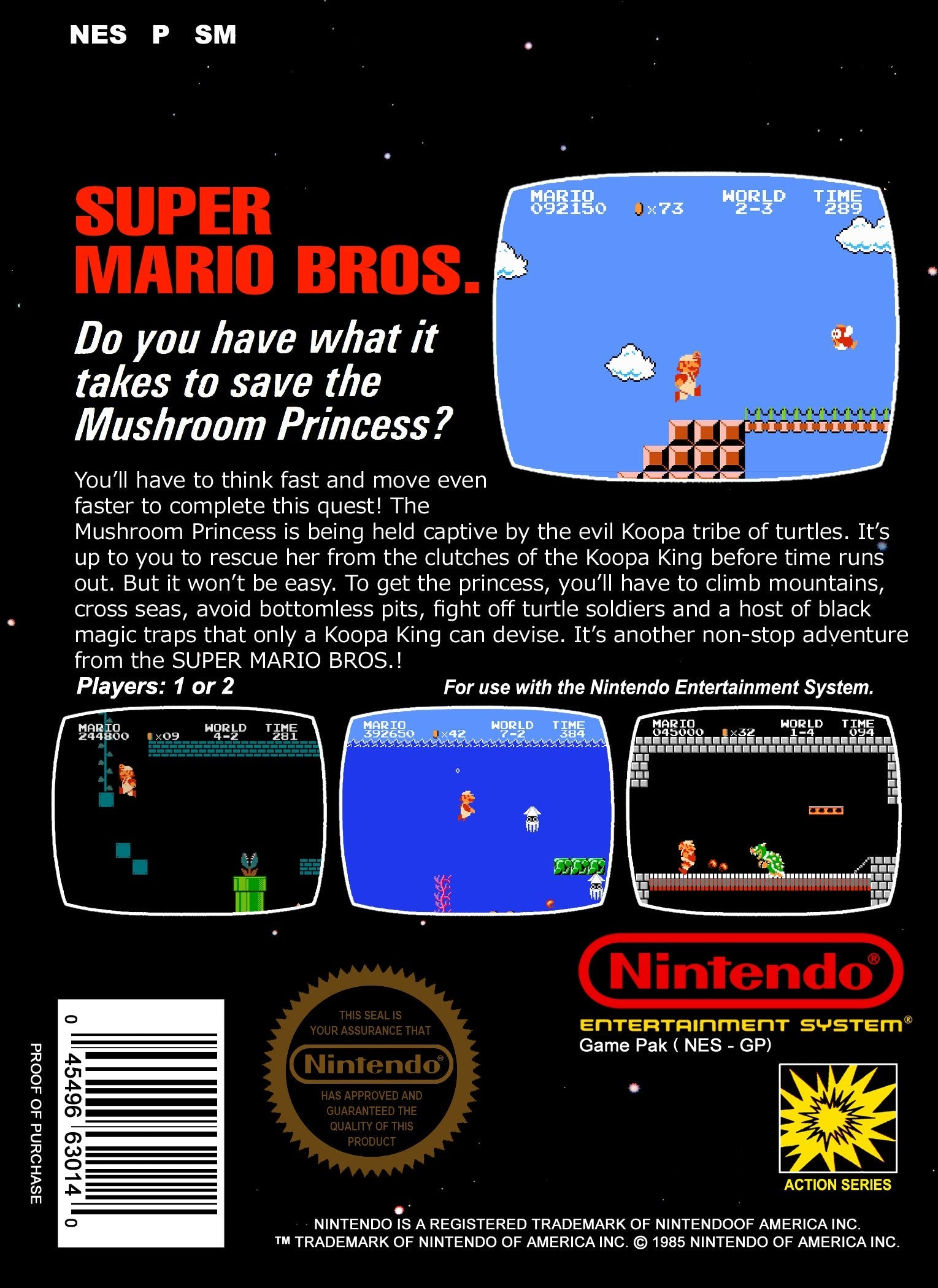 Super Mario Bros Game - Classic Nintendo Entertainment for Kids & Adults - Perfect for Family Game Nights & Retro Gaming Fun