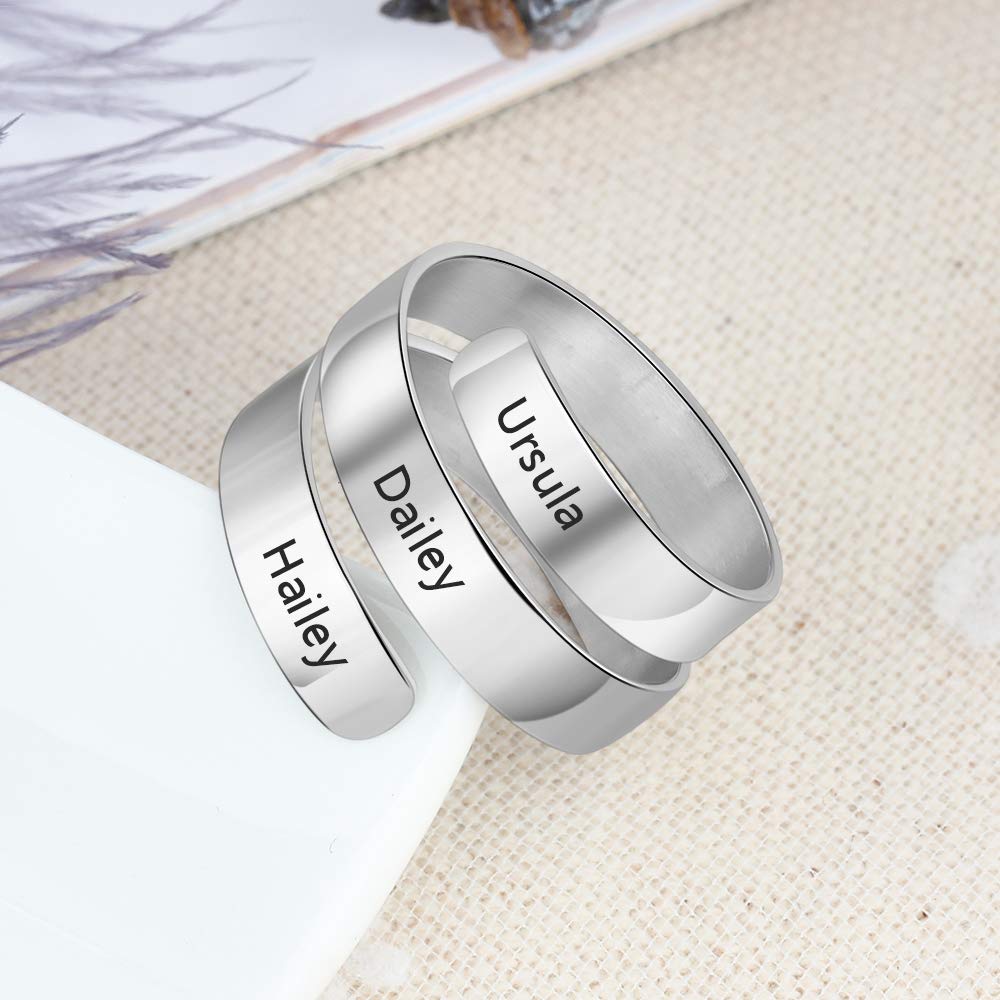 Personalized Best Friend Rings for Women - Engraved BFF Sister Promise Rings, Unique Graduation Gifts for Girls - Perfect for Anniversaries, Birthdays & Special Occasions