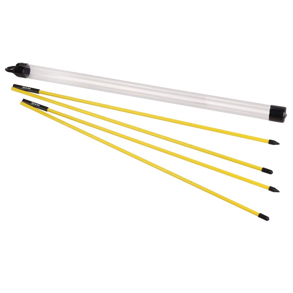 RAM 2X Golf Folding Alignment Sticks - Adjustable Practice Aim Rods for Driving Range & Backyard Training