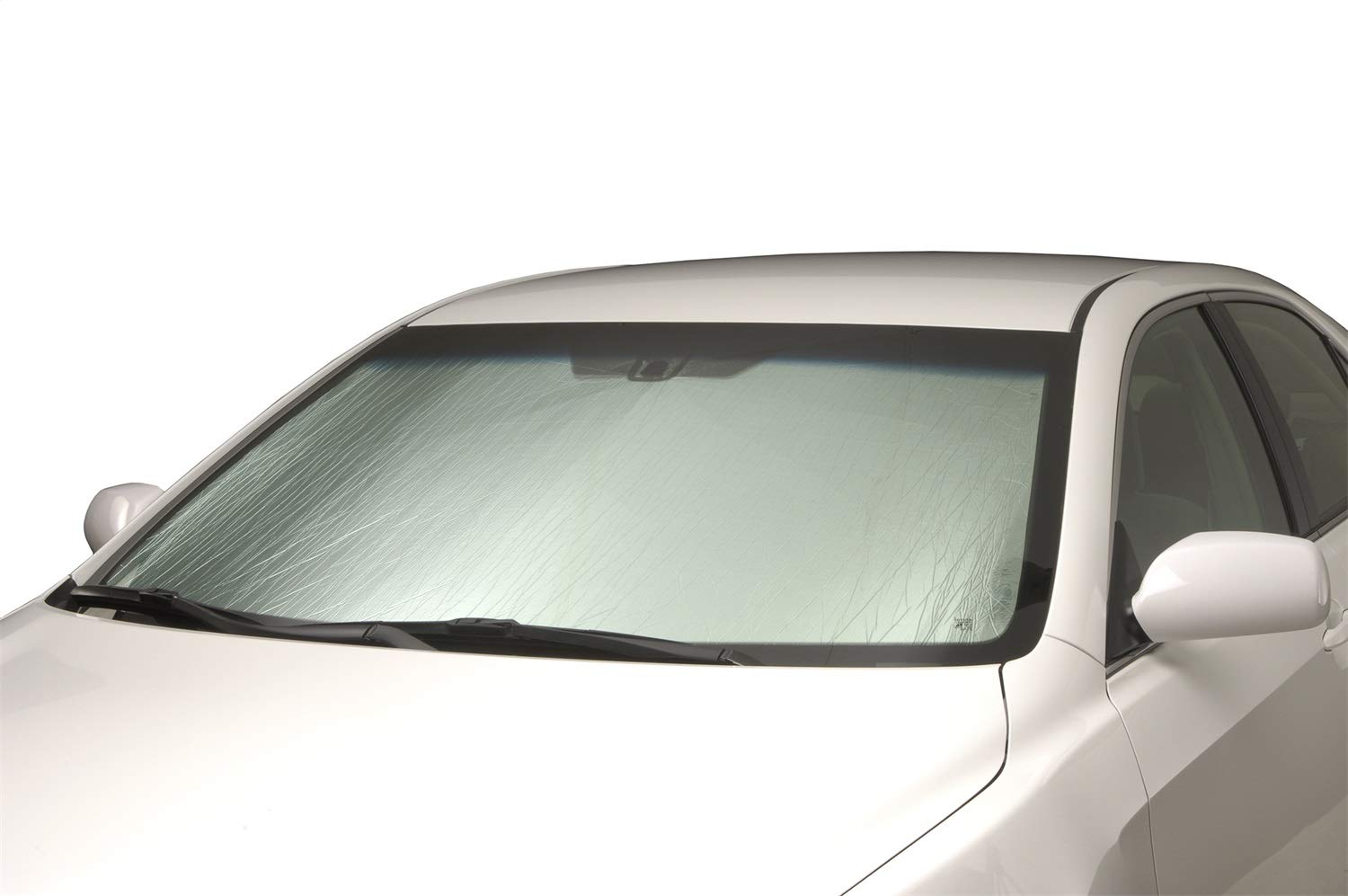 Intro-Tech Automotive DG-88 Custom Fit Windshield Sunshade - Silver (Non-Sensor) | UV Protection & Heat Blocking for Cars | Perfect for Summer Parking & Interior Protection
