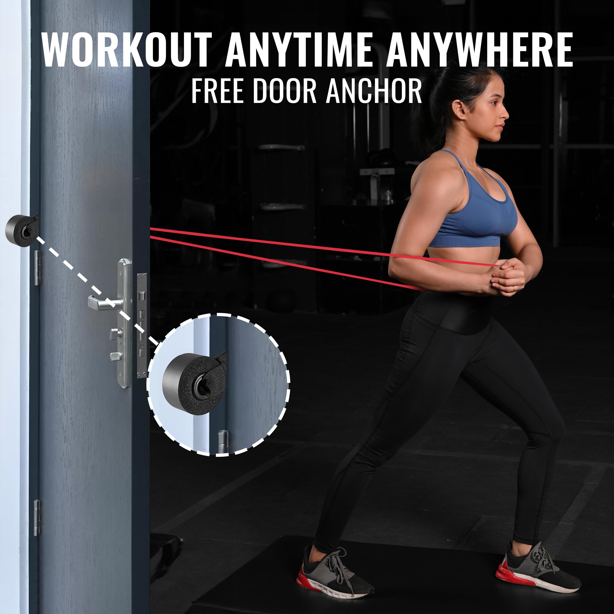Slovic Resistance Bands Set for Workout - Heavy Duty Exercise Bands for Home Gym, Pull Ups, Stretching & Strength Training | Ideal for Men & Women | Perfect for Yoga, CrossFit & Physical Therapy