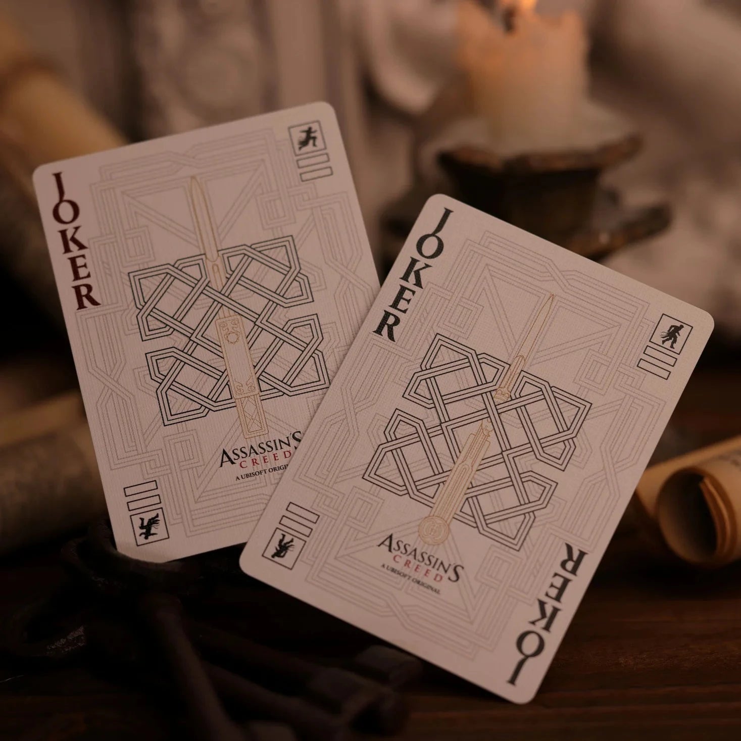 Assassin's Creed Black Hidden Blade Edition Playing Cards - Premium Collectible Card Deck for Game Fans & Card Collectors - Perfect for Game Nights, Gifts, and Cosplay Accessories