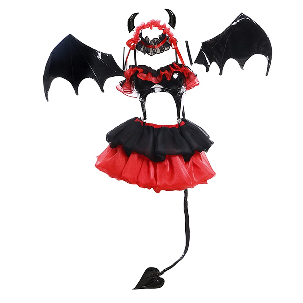 Tokisaki Kurumi Date A Live Anime Cosplay Costume - Nightmare Little Devil Outfit with Wings for Halloween, Conventions & Cosplay Events