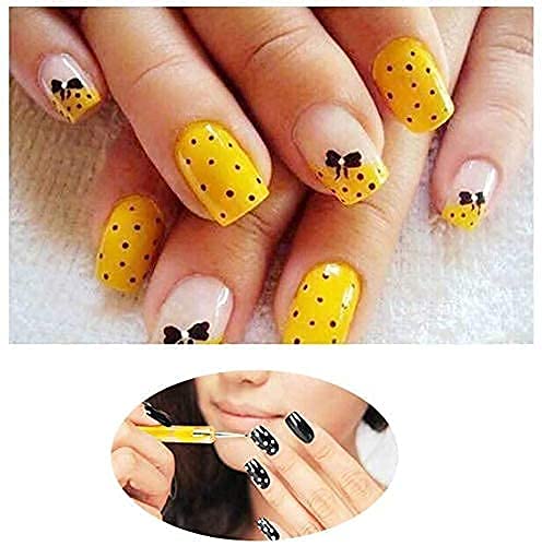 5-Piece Acrylic Dotting Tools Set for Nail Art - Multi-Color Stylus Pens for DIY Nail Designs & Painting - Perfect for Salon, Home Manicures & Creative Nail Art Projects